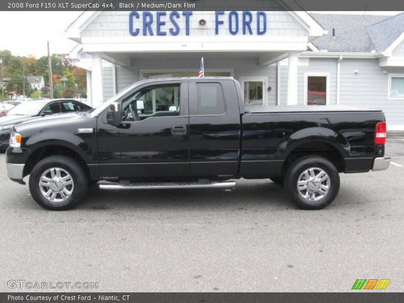 Black / Medium/Dark Flint 2008 Ford F150 XLT SuperCab 4x4