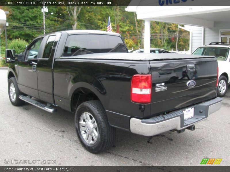 Black / Medium/Dark Flint 2008 Ford F150 XLT SuperCab 4x4