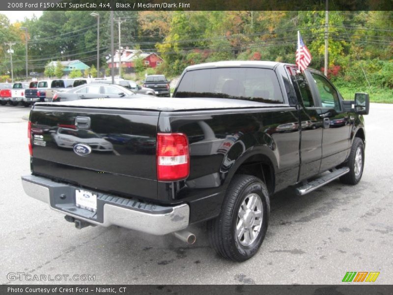 Black / Medium/Dark Flint 2008 Ford F150 XLT SuperCab 4x4