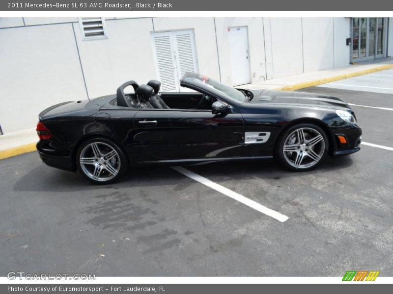 Black / Black 2011 Mercedes-Benz SL 63 AMG Roadster