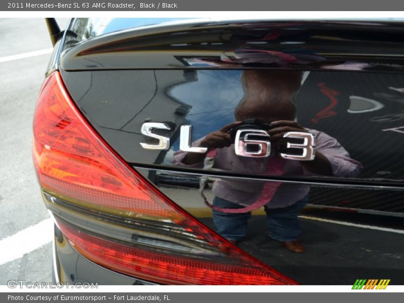 Black / Black 2011 Mercedes-Benz SL 63 AMG Roadster