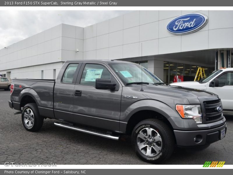 Sterling Gray Metallic / Steel Gray 2013 Ford F150 STX SuperCab