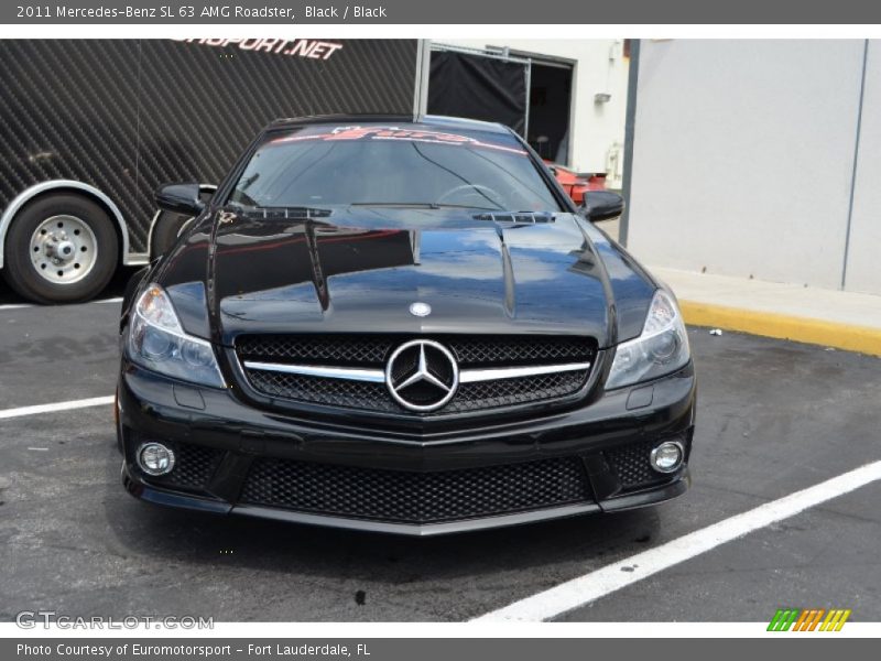 Black / Black 2011 Mercedes-Benz SL 63 AMG Roadster