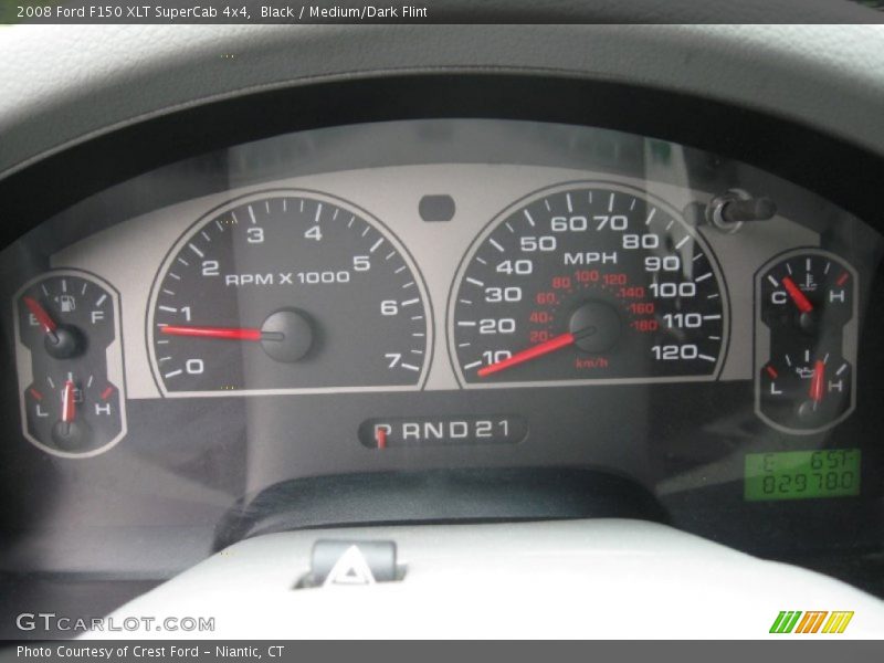 Black / Medium/Dark Flint 2008 Ford F150 XLT SuperCab 4x4