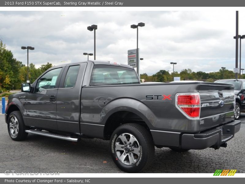 Sterling Gray Metallic / Steel Gray 2013 Ford F150 STX SuperCab