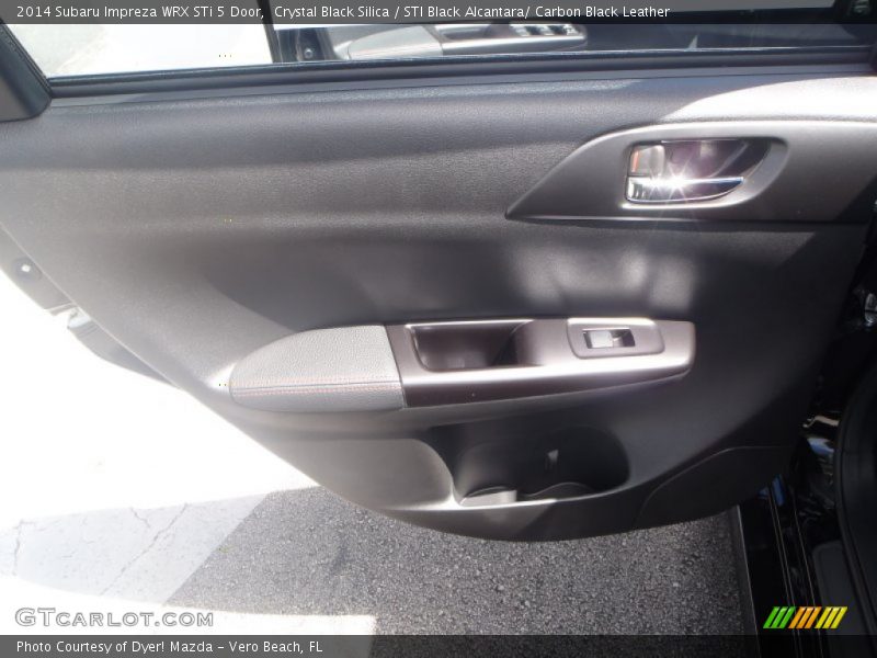 Crystal Black Silica / STI Black Alcantara/ Carbon Black Leather 2014 Subaru Impreza WRX STi 5 Door