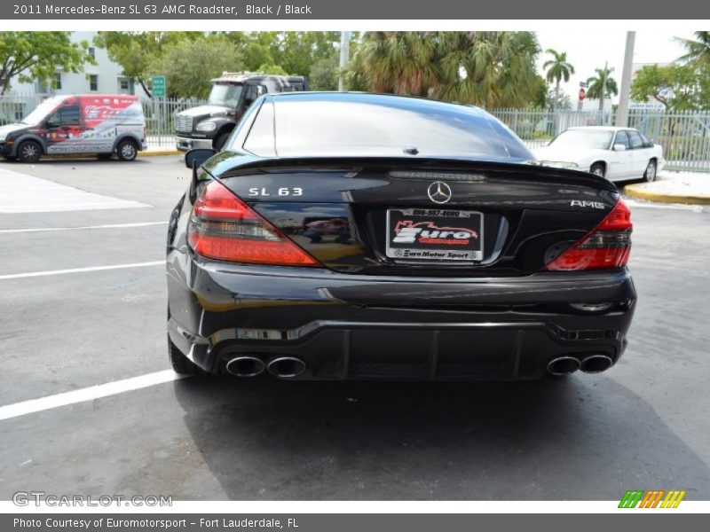 Black / Black 2011 Mercedes-Benz SL 63 AMG Roadster