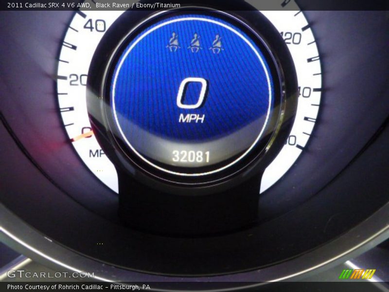 Black Raven / Ebony/Titanium 2011 Cadillac SRX 4 V6 AWD