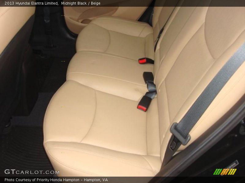 Midnight Black / Beige 2013 Hyundai Elantra Limited