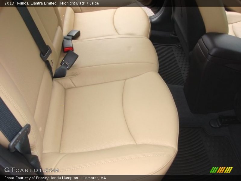 Midnight Black / Beige 2013 Hyundai Elantra Limited
