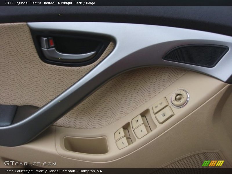 Midnight Black / Beige 2013 Hyundai Elantra Limited