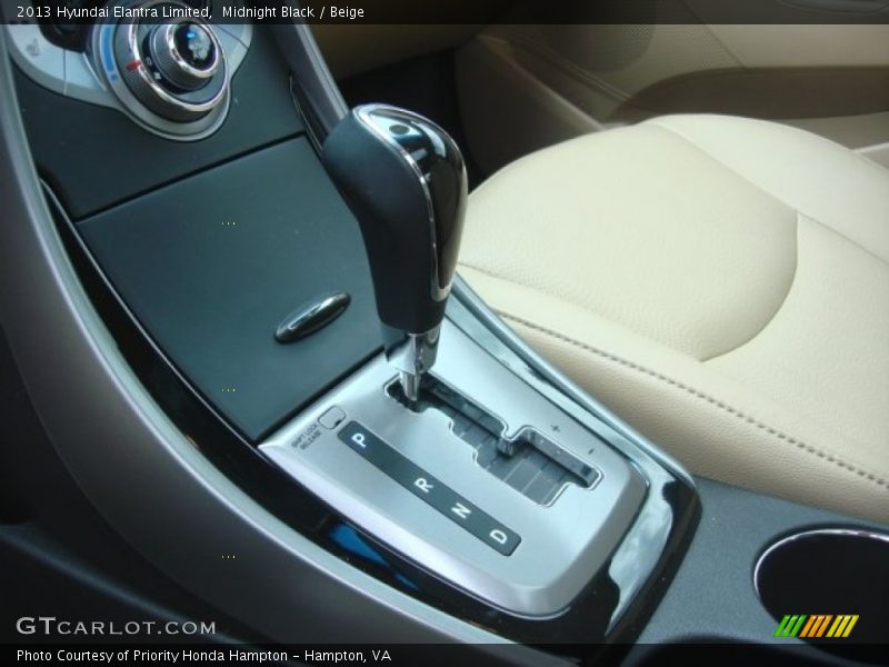 Midnight Black / Beige 2013 Hyundai Elantra Limited