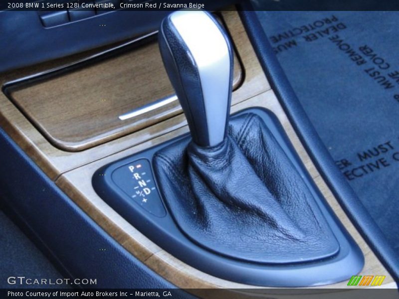 Crimson Red / Savanna Beige 2008 BMW 1 Series 128i Convertible