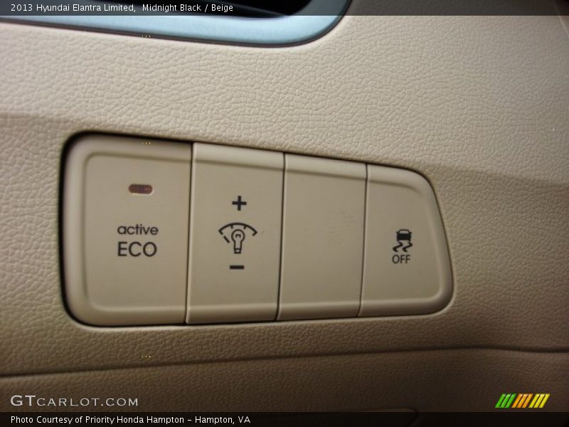 Midnight Black / Beige 2013 Hyundai Elantra Limited