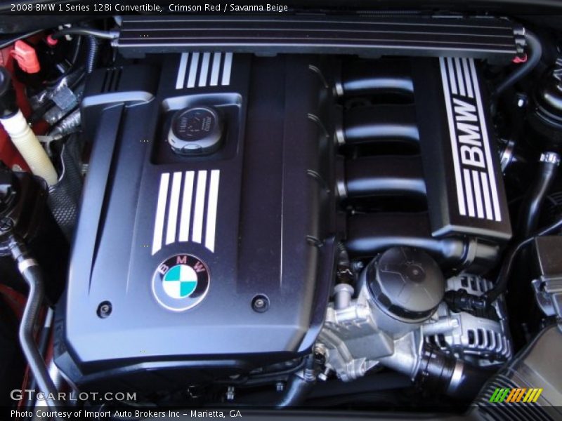 Crimson Red / Savanna Beige 2008 BMW 1 Series 128i Convertible