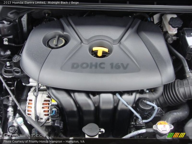 Midnight Black / Beige 2013 Hyundai Elantra Limited