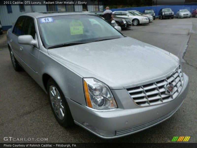 Radiant Silver Metallic / Ebony 2011 Cadillac DTS Luxury
