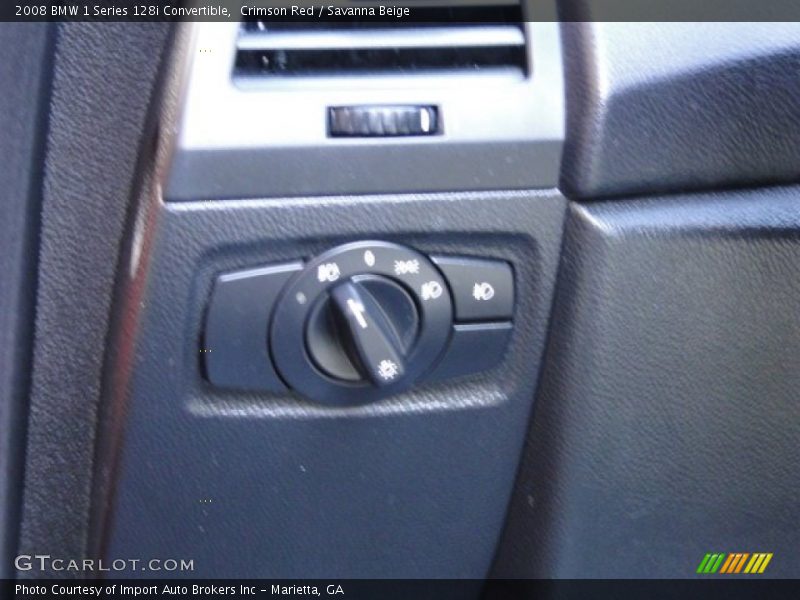 Crimson Red / Savanna Beige 2008 BMW 1 Series 128i Convertible