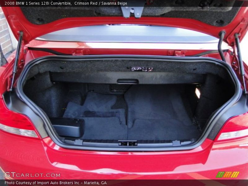 Crimson Red / Savanna Beige 2008 BMW 1 Series 128i Convertible