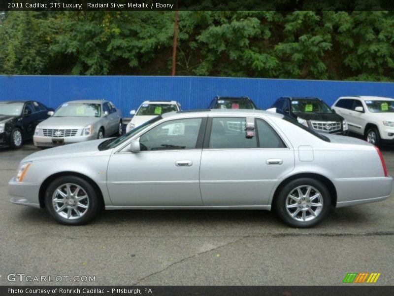 Radiant Silver Metallic / Ebony 2011 Cadillac DTS Luxury
