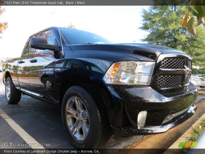 Black / Black 2013 Ram 1500 Tradesman Quad Cab