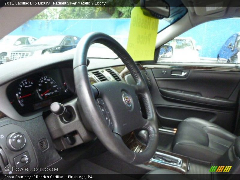 Radiant Silver Metallic / Ebony 2011 Cadillac DTS Luxury