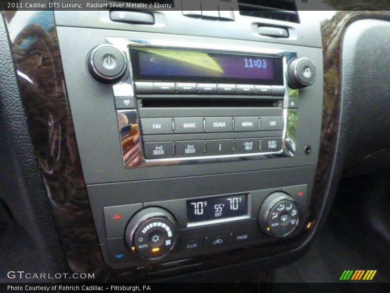 Radiant Silver Metallic / Ebony 2011 Cadillac DTS Luxury