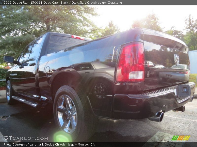 Black / Dark Slate Gray/Medium Graystone 2012 Dodge Ram 1500 ST Quad Cab