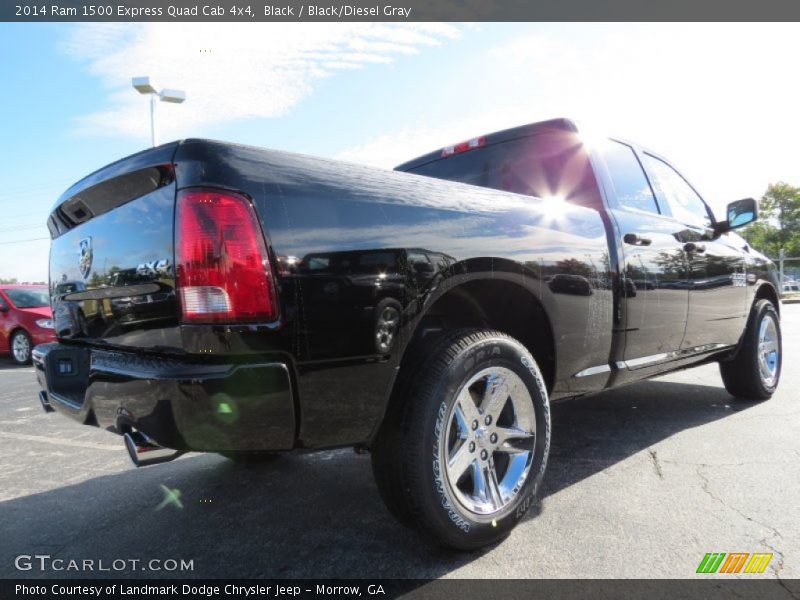 Black / Black/Diesel Gray 2014 Ram 1500 Express Quad Cab 4x4