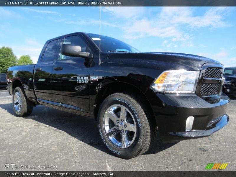 Black / Black/Diesel Gray 2014 Ram 1500 Express Quad Cab 4x4