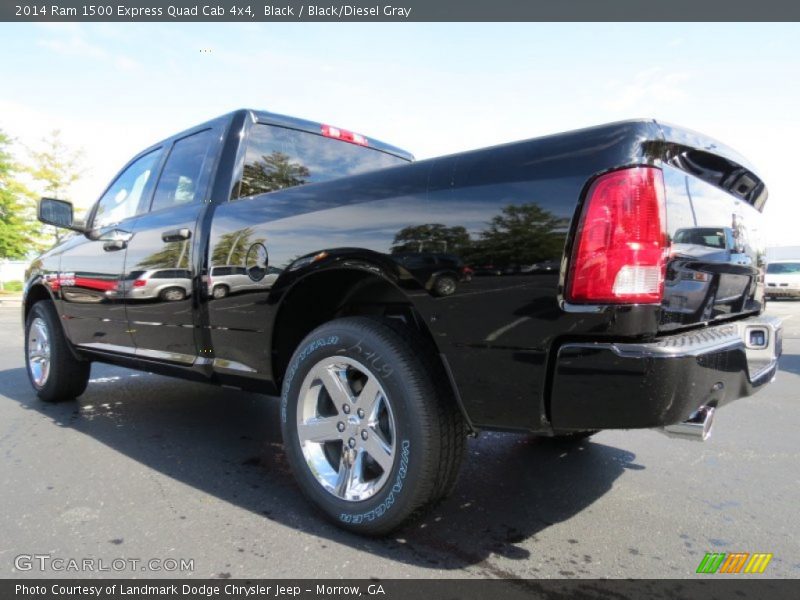 Black / Black/Diesel Gray 2014 Ram 1500 Express Quad Cab 4x4