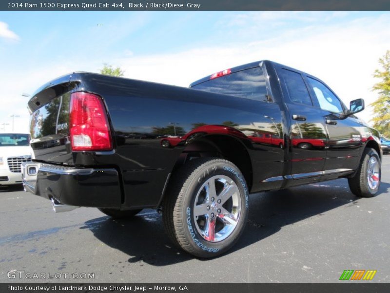 Black / Black/Diesel Gray 2014 Ram 1500 Express Quad Cab 4x4