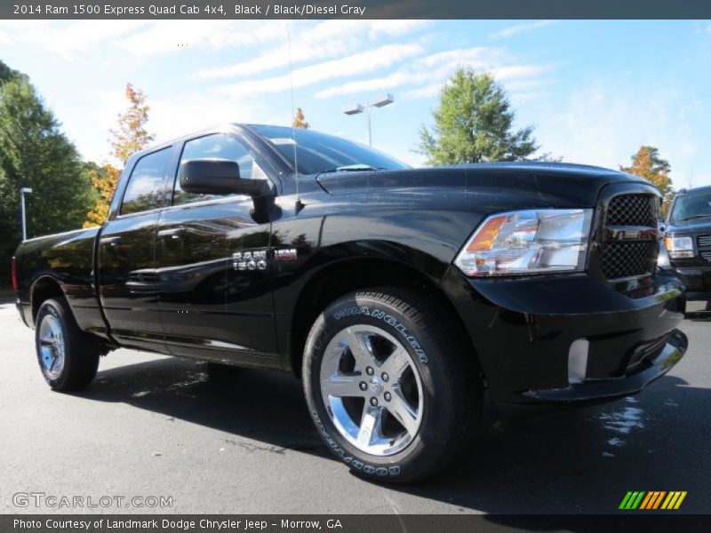 Black / Black/Diesel Gray 2014 Ram 1500 Express Quad Cab 4x4