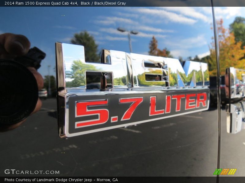 Black / Black/Diesel Gray 2014 Ram 1500 Express Quad Cab 4x4