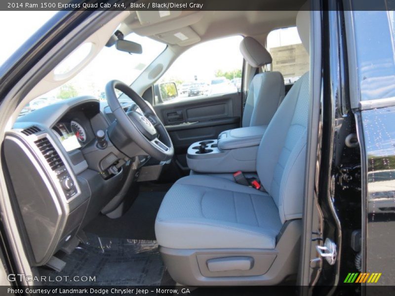 Black / Black/Diesel Gray 2014 Ram 1500 Express Quad Cab 4x4