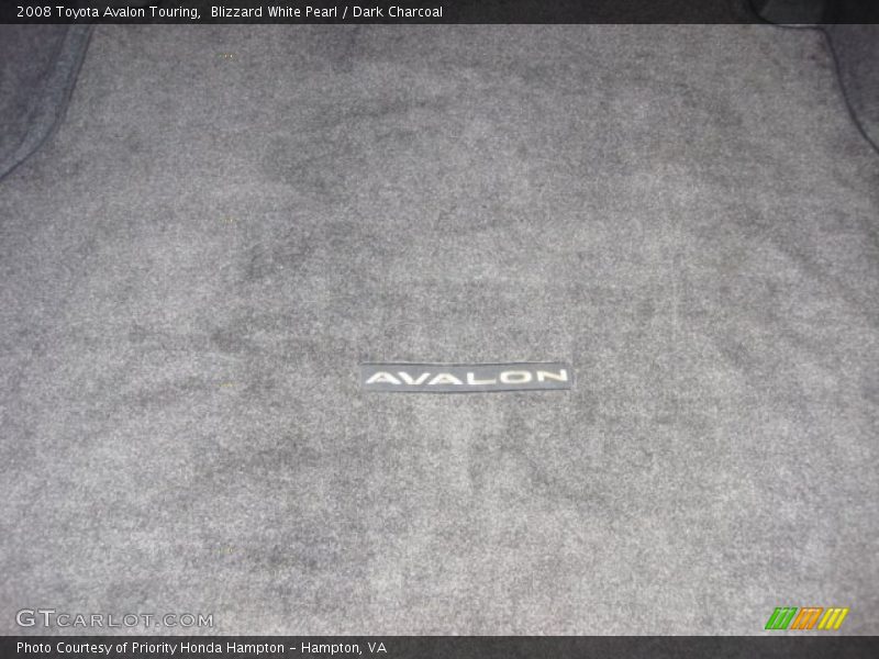 Blizzard White Pearl / Dark Charcoal 2008 Toyota Avalon Touring