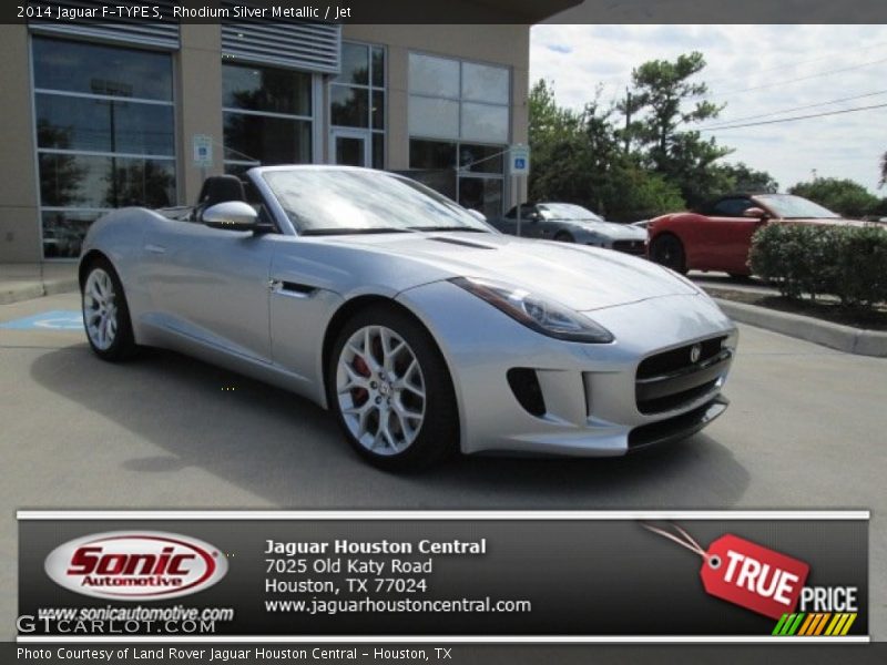 Rhodium Silver Metallic / Jet 2014 Jaguar F-TYPE S