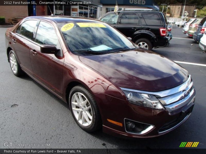 Cinnamon Metallic / Charcoal Black 2012 Ford Fusion SEL