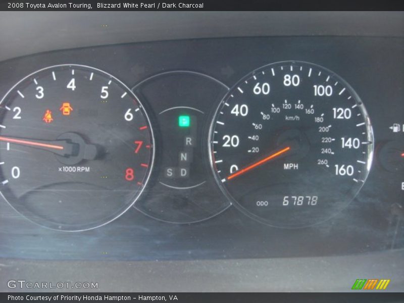 Blizzard White Pearl / Dark Charcoal 2008 Toyota Avalon Touring