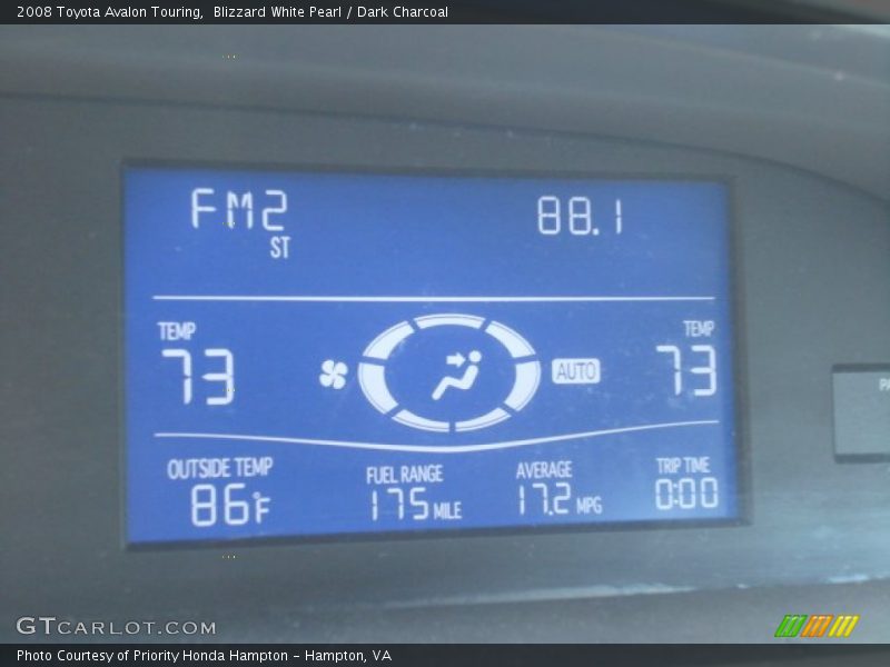 Blizzard White Pearl / Dark Charcoal 2008 Toyota Avalon Touring