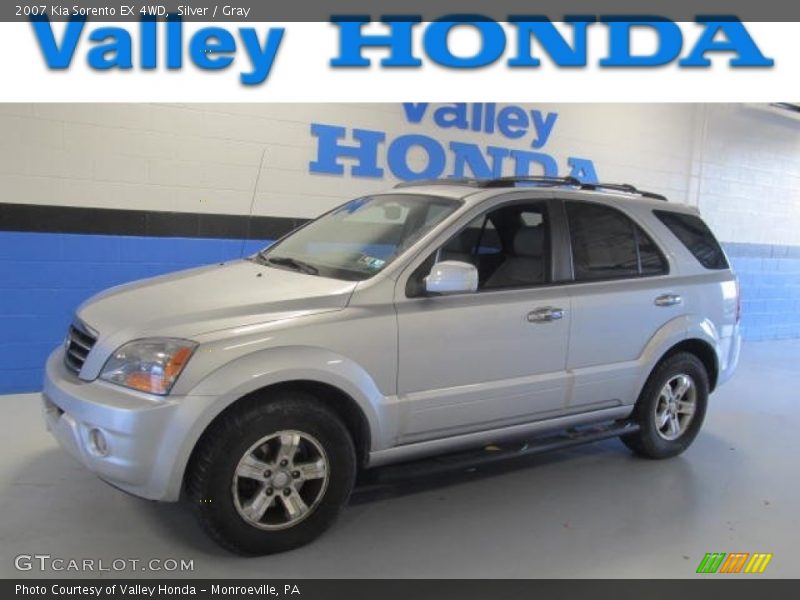 Silver / Gray 2007 Kia Sorento EX 4WD
