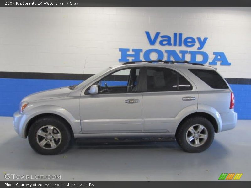 Silver / Gray 2007 Kia Sorento EX 4WD
