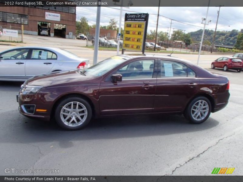 Cinnamon Metallic / Charcoal Black 2012 Ford Fusion SEL