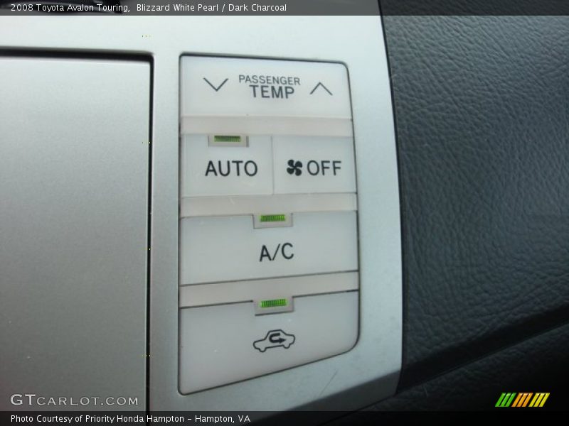 Blizzard White Pearl / Dark Charcoal 2008 Toyota Avalon Touring