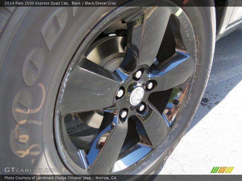 Black / Black/Diesel Gray 2014 Ram 1500 Express Quad Cab