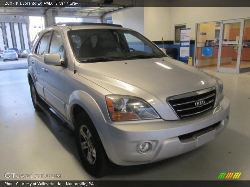 Silver / Gray 2007 Kia Sorento EX 4WD