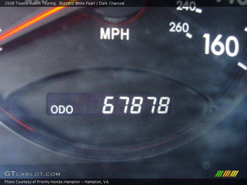 Blizzard White Pearl / Dark Charcoal 2008 Toyota Avalon Touring