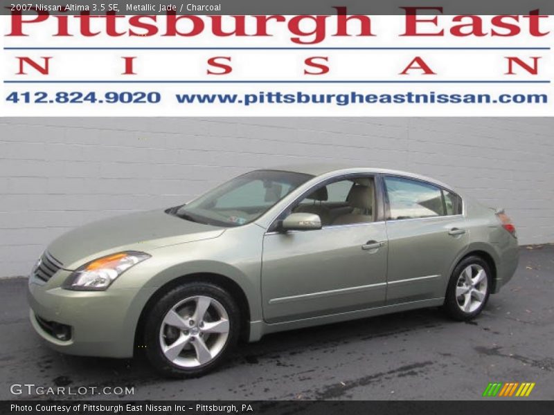 Metallic Jade / Charcoal 2007 Nissan Altima 3.5 SE