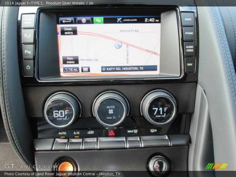 Controls of 2014 F-TYPE S