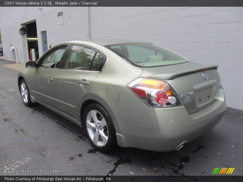 Metallic Jade / Charcoal 2007 Nissan Altima 3.5 SE